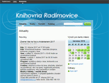 Tablet Screenshot of knihovna.radimovice.cz